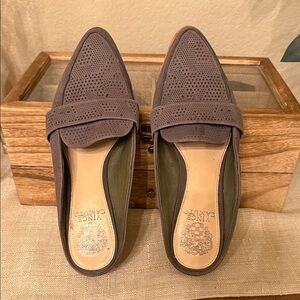 Vince Camuto Women's Perforated Gray Flats